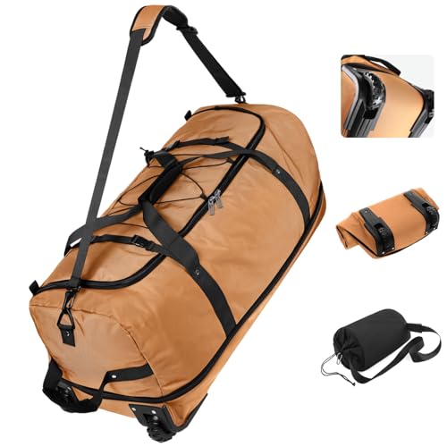 Vomgomfom Wheeled Collapsible Duffel Bag