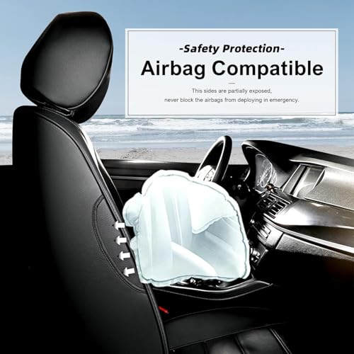 Seat Covers for Toyota Sienna 2021 2022 2023 2024 2025 LE, XLE,8 Seats,2nd Row 4/2/4 Split,Custom Fit Full Set Sienna Seat Covers,Durable and Breathable Faux Leather,Airbag compatible(Black/Gray)