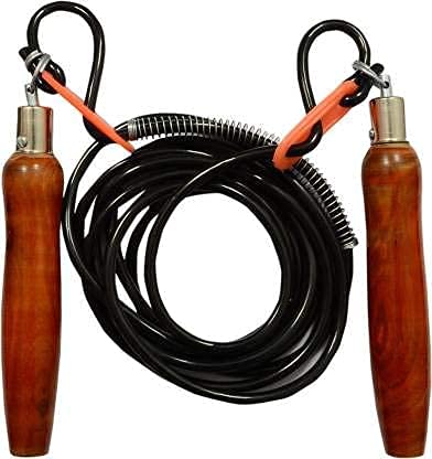 HIRNOTS Skipping Rope Wooden Handle - Adjustable Rope (Length: 260 cm) (B09DD4FT9S) Amazon Price History, Amazon Price Tracker
