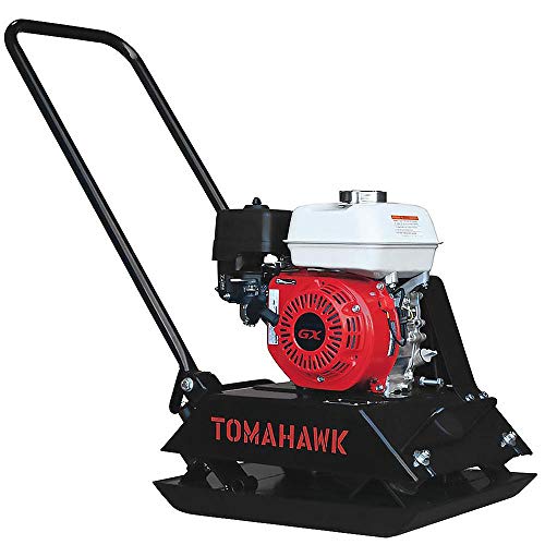 TOMAHAWK 5.5 HP Honda Vibratory Plate Compactor Tamper for Dirt, Asphalt, Gravel, Soil