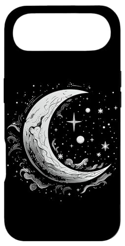 Galaxy Night Sky Moon Lunar Stars Love X}zP[X iPhone Air p