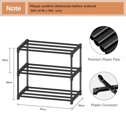 Image of FLOVR Bookshelf for Home and Office Multipurpose Storage Rack Open Book Stand Organizer for Books Magazines Documents Plants and Decorative Items, 3 Layer Book Self