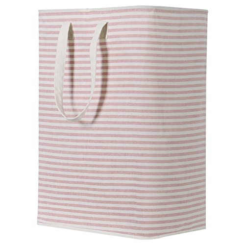 Image of Lifewit Laundry Hamper Large Collapsible Laundry Basket, Freestanding Waterproof Clothes Hamper Storage with Easy Carry Handles for Clothes in Bedroom Bathroom College Dorm for Adults, Pink, 80L