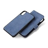 DECODED Detachable Wallet for iPhone X/iPhone Xs, 2-in-1 Wallet Case, Full Grain Leather, Detachable...