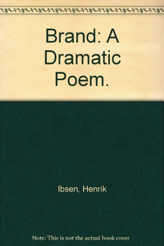 Brand: A Dramatic Poem. B000L5H0J8 Book Cover