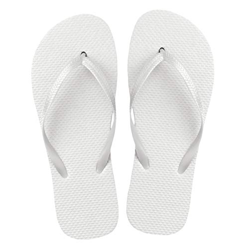 Bulk Flip Flops for Weddings, 48 Pairs, Wedding Reception Guest Slippers, Destination Beach Pool Wholesale Pack2