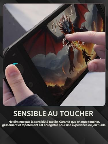 Orzly Lot de 4 protections d'écran en verre trempé compatibles avec Nintendo Switch 2, avec kit d'installation, verre 9H, installation facile en une seule touche, anti-rayures et sans bulles – vue 7