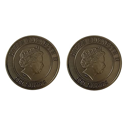 Pièce commémorative Queen Elizabeth II Coins - Pièces de Collection et commémoratives de la Reine Elizabeth II et Souvenir des Douze Constellations en métal Vintage Cover