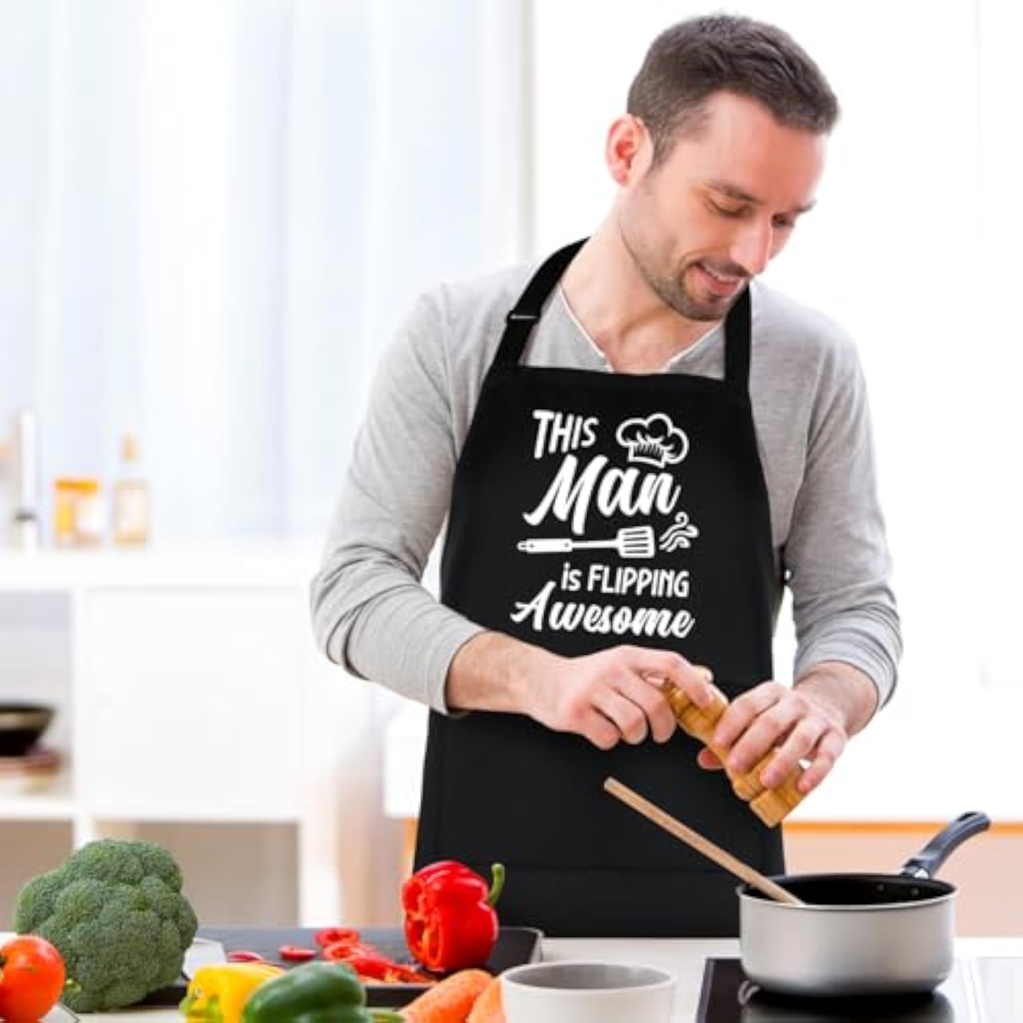 Funny Cooking Apron for Men, Gift for Cooking Enthusiasts