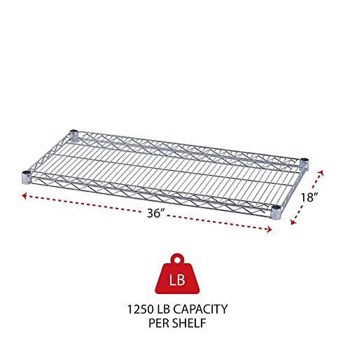 Alera Sw583618Sr Industrial Extra Wire Shelves, 36 X 18, Silver (Case Of 2) #TOP1