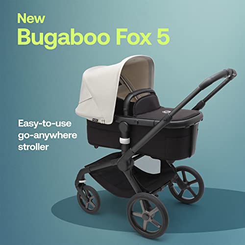 Bugaboo Fox 5 All-Terrain Stroller, 2-in-1 Baby Stroller with Full Suspension, Spacious Bassinet, Extendable Toddler Seat, One-Handed Maneuverability