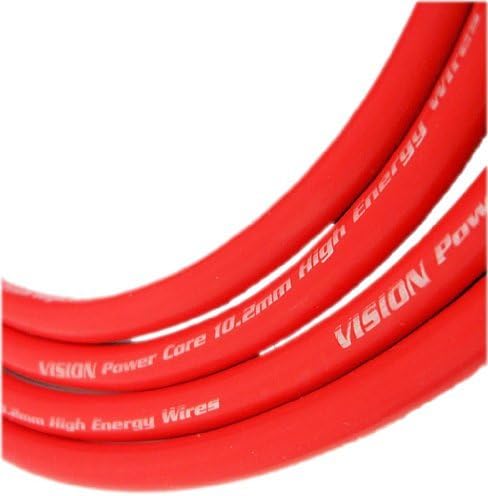 VMS RACING 91-93 RED Spark Plug Wires Set Compatible with Nissan NX2000 SR20DE SE-R DOHC 1991-1993