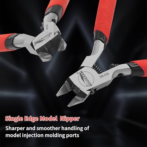 Image of 4.7inch Model Nippers with Single Blade, Modeling Tool Kits | Sprue Cutters for Plastic Models Clippers for Gunpla Gundam Hobby Tools for Model Building