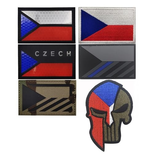 Patch drapeau tchèque camouflage réflexion infrarouge IR nuit identification patch moral - 2