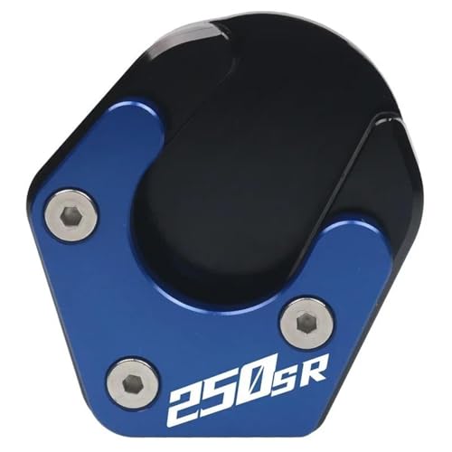 に適合するCFMOTO 250SR 300 SR用 オートバイキックスタンド フットサイドスタンド延長パッドサポートプレート 拡大(Blue)