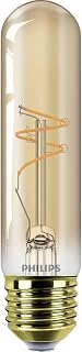PHILIPS Vintage Amber Spiral T30 Lampe, dimmbar, flimmerfrei, EyeComfort, 3.1 W=25 W, E27 Sockel, 1er Pack