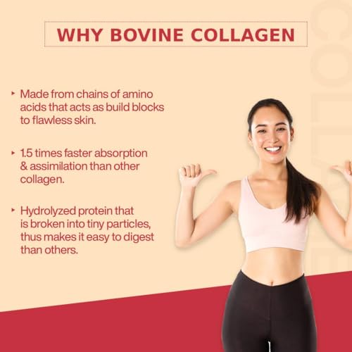 Image of MyFitFuel Hydrolyzed Bovine Collagen (100gm, Chocolate) with Biotin, Hyaluronic Acid, Zinc, Vitamin C & Glucosamine | For Skin, Hair, Nails & Joints