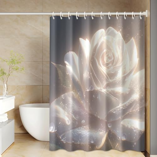 Rideau douche anti moisissure et imperméable lavable en polyester