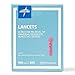 Medline General Purpose Lancets, 30G, Sterile Single Use Lancets for Diabetes Testing, Safety Lancets for Blood Sampling, Fingerstick Diabetic Lancets, 100 Count