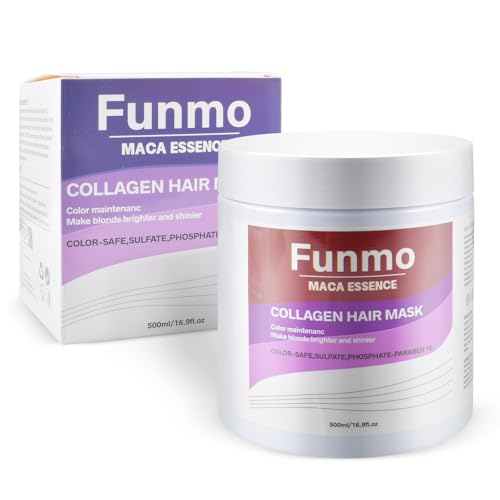 Mascarilla Pelo Violeta, Reparación del Cabello Teñido Iluminar el cabello Para Pelo Rubio, Gris, Canas, 500ml