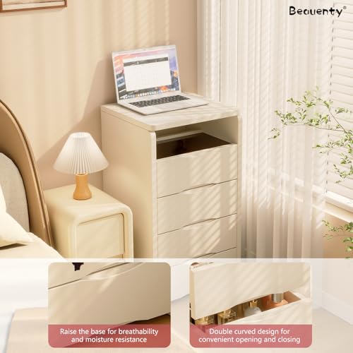 Beauenty Makeup Vanity Desk, Small Vanity Table, Dressing Table with Mirror and Drawers, Multifunctional Makeup Writing Desk for Bedroom, White (Style 5)