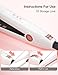 K&K Small Curling Iron, 1/3 Pencil Flat Iron for Short Hair, Small Flat Irons for Pixie Cut, Upgrade Pencil Hair Straighteners for Edges, Touch Ups and Bangs, Ceramic Tourmaline Coating Floated Plate