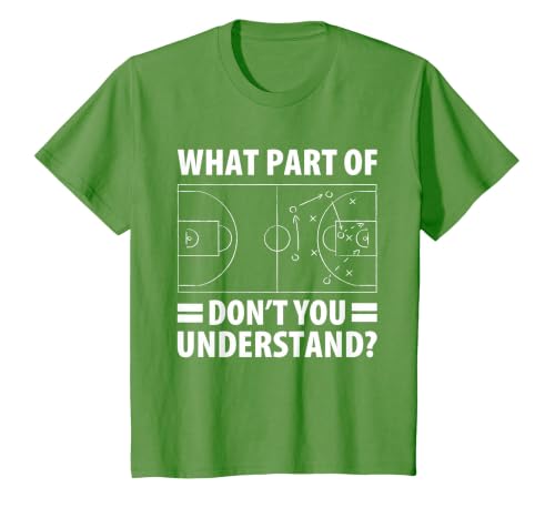 Funny What Part of Basketball Don't You Understand Coach T-Shirt, Youth, Grass Green, Small