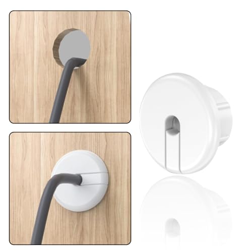 Yuiturt 2 Weiße Wall Bushing Grommet Wanddurchführungen, Kabeleinfädlerkämme für Ethernet-Kabel, 1-Zoll Wandloch Durchführungen für Starlink Dishy, Kabeldurchführung Set