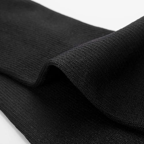 Image of Copper Compression Socks for Men & Women- 6 Pairs Copper Fit Socks - Suit for Running, Athletic, Nurses, Pregnancy, Flight, and Traveling (A- Black, L /XL)