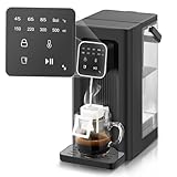 Instant Hot Water Dispenser, 4 Temp Settings (45°C-100°C),4 Volume Options(150ml-500ml), Digital Touch Screen One Cup Kettl, 2.5L Removable Tank, Safety Lock, for Hot Drinks and Tea