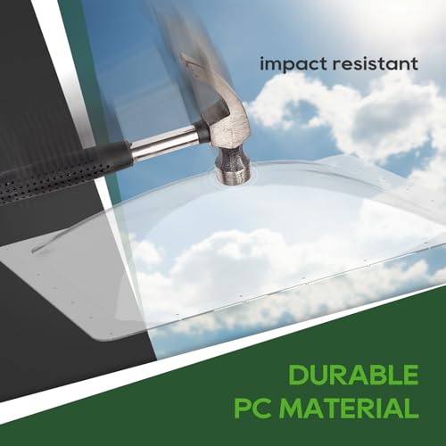 Image of RVGUARD RV Skylight Replacement, 18 inch x 18 inch Outer Dimension Skylight Fits All Standard 14 inch x 14 inch Openings, RV Skylight for Camper Trailer Fifth Wheel Truck, UV Resistant, Impact Resistant, Clear
