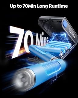 Cordless Vacuum Cleaner, 650W/55KPa/70Mins Stick Vacuum with Bendable Wand, 3.3 ft Hose, Auto Mode, Self-Standing, Aromatherapy, V-Shaped Anti-Tangle Brush for Hard Floor, Carpet & Pet Hair (X13)