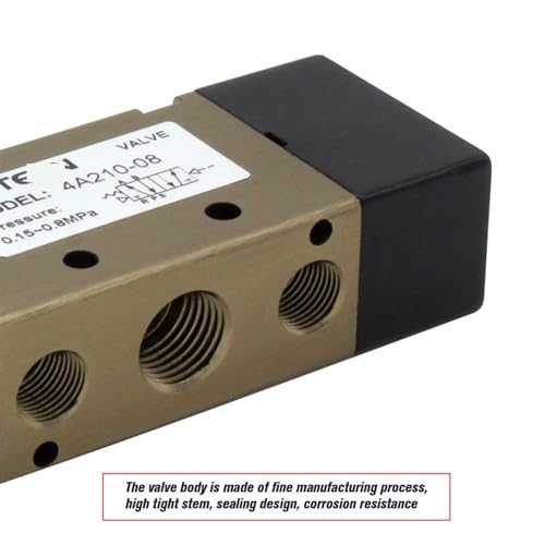 Válvula de control de aire 4A110-06 neumática de inversión para cilindro pequeño con conector 12mm 6