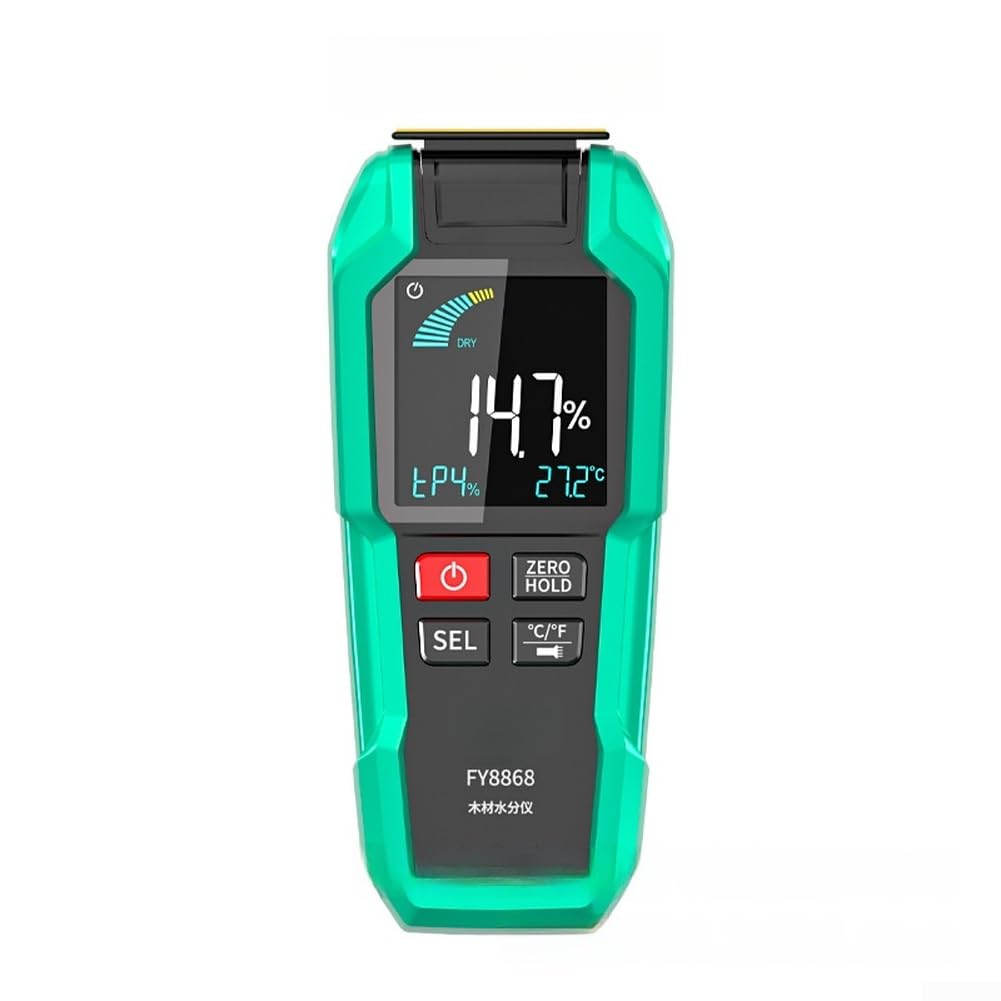 Medidor de humedad para madera, pantalla LCD antidestrucción