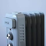 Oypla Electrical 1000W 5 Fin Portable Oil Filled Radiator Electric Heater - Image 8