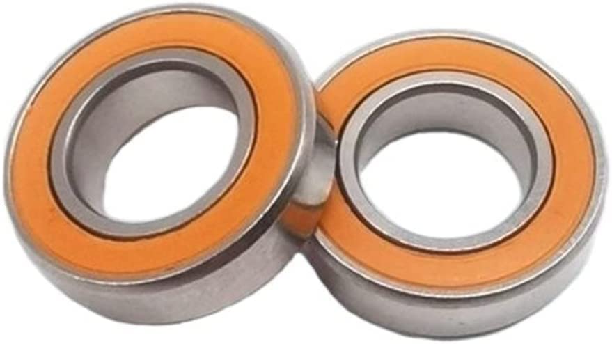 10Pcs 6700 2RS CB ABEC-7 Fishing Reel Bearings 10x15x4mm ABEC-7 Stainless Steel Hybrid Si3n4 Ceramic Bearing 6700 RS