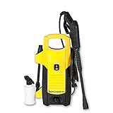 Potencia: 1600 W Kruger KH502 - Hidrolimpiadora de agua fría a 105 bar. y 300 litros/hora (1600 W, 230 V), color amarillo