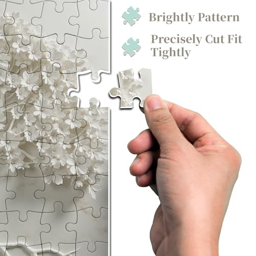 Puzzle Árbol para Adultos 1000 Piezas, Puzzle Floral Árbol de la Vida, Naturaleza Planta para Amantes del Arte miniatura 4