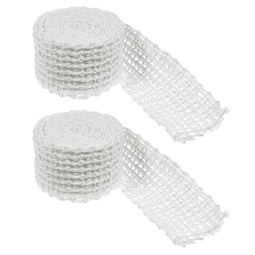 Cabilock 2rolls Elastic Meat Netting Rolls for Sausage and Ham Cooking Butcher Twine Netting for Meat Preparation Kitchen Twine for Roasting and Sausage Making