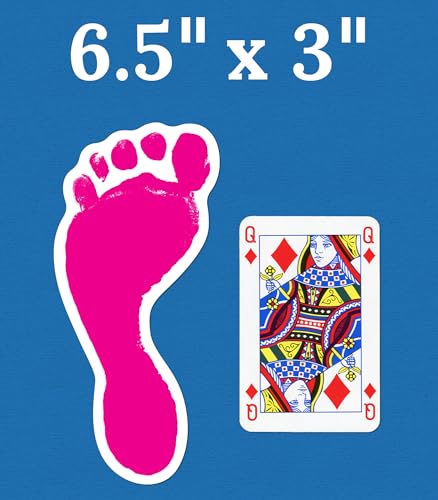 Image of Carson Dellosa 54-Piece Feet Cutouts, Colorful Footprints for Directions, Name Tags, Crafts, Locker Decorations, Bulletin Board, Labels, and Classroom Decor