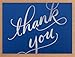 Hallmark Thank You Notes (Silver Foil Script, 40 Cards and Envelopes)