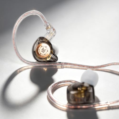 Image of keephifi KZ EDX Pro in-Ear Headphones Wired, HiFi Stereo Stage Wired Earphone,Dual DD IEM Earphones Earbuds with Detachable Cable for Musicians Audiphiles(Black,with Mic)