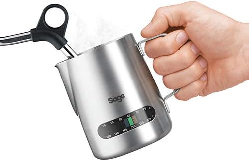 The Sage Temp Control Milk Jug, Brushed Stainless Steel, BES003UK