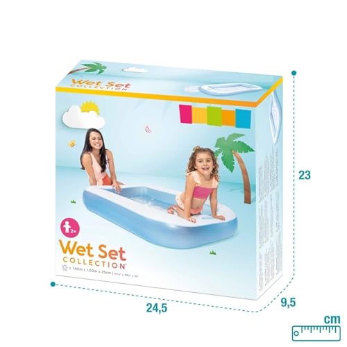 Image of Kidoyz 5.5 Feet Inflatable Baby Pool Bath Tub for Kids (4-9 Years) - Indoor & Outdoor Swimming Pool for Toddlers | with or Without Air Pump (5.5Ft Pool + Air Pump)