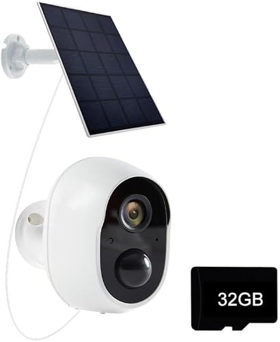 Graffit Version Home Ultra-HD Solar Panel Wireless WiFi Surveillance Camera, Memory Card:32GB(US Plug)