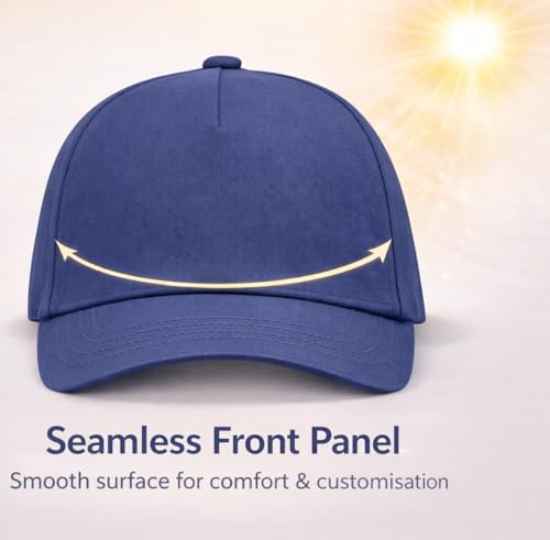 4sold Junior 100% Baumwolle 5 Panel Cap Unisex Jungen Mädchen Mütze Baseball Cap Hut Kinder Kappe Snapback Baseballcap Kappe Einfarbig Sonnenschutz Sonnenhut Basecap Einstellbar Baseballkappe Kinder