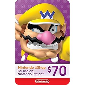 $70 Nintendo eShop Gift Card [Digital Code]