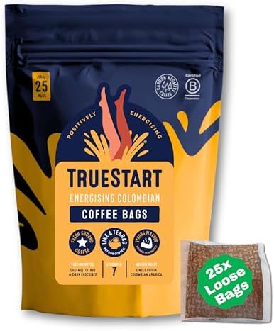 TrueStart Coffee Bags, Smooth Energising Colombian, 1 Pack, 25 Lo...