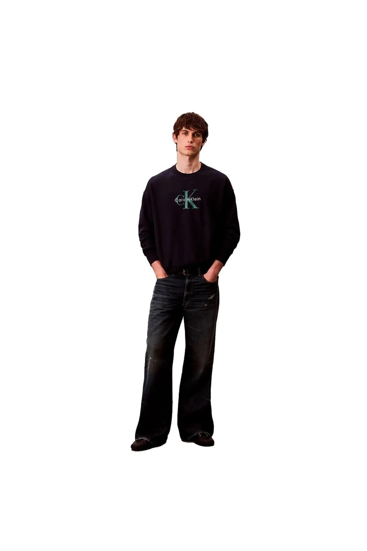 LS EU 350TERRY MONOLOGO CN SWTSH Sweatshirt Erkek