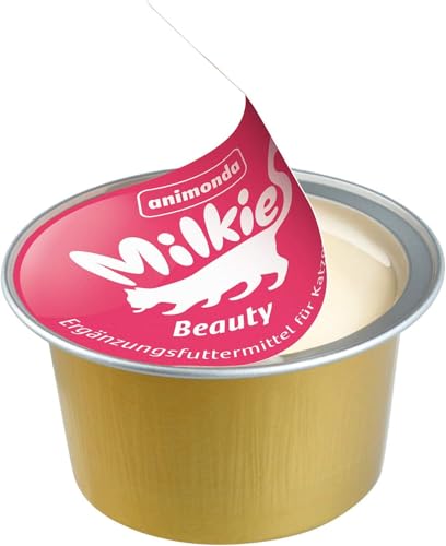 animonda Milkies Katzensnack mit Milch - Cups Selection Mixpack (20 Cups à 15 g), leicht verdauliche Katzenmilch für Erwachsene Katzen, Milch-Snack ohne Soja und Zucker